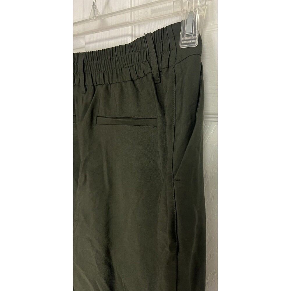 Women's  A New Day High-Rise Straight Leg Pintuck Ankle Pants Green Size 6 - Picture 3 of 8